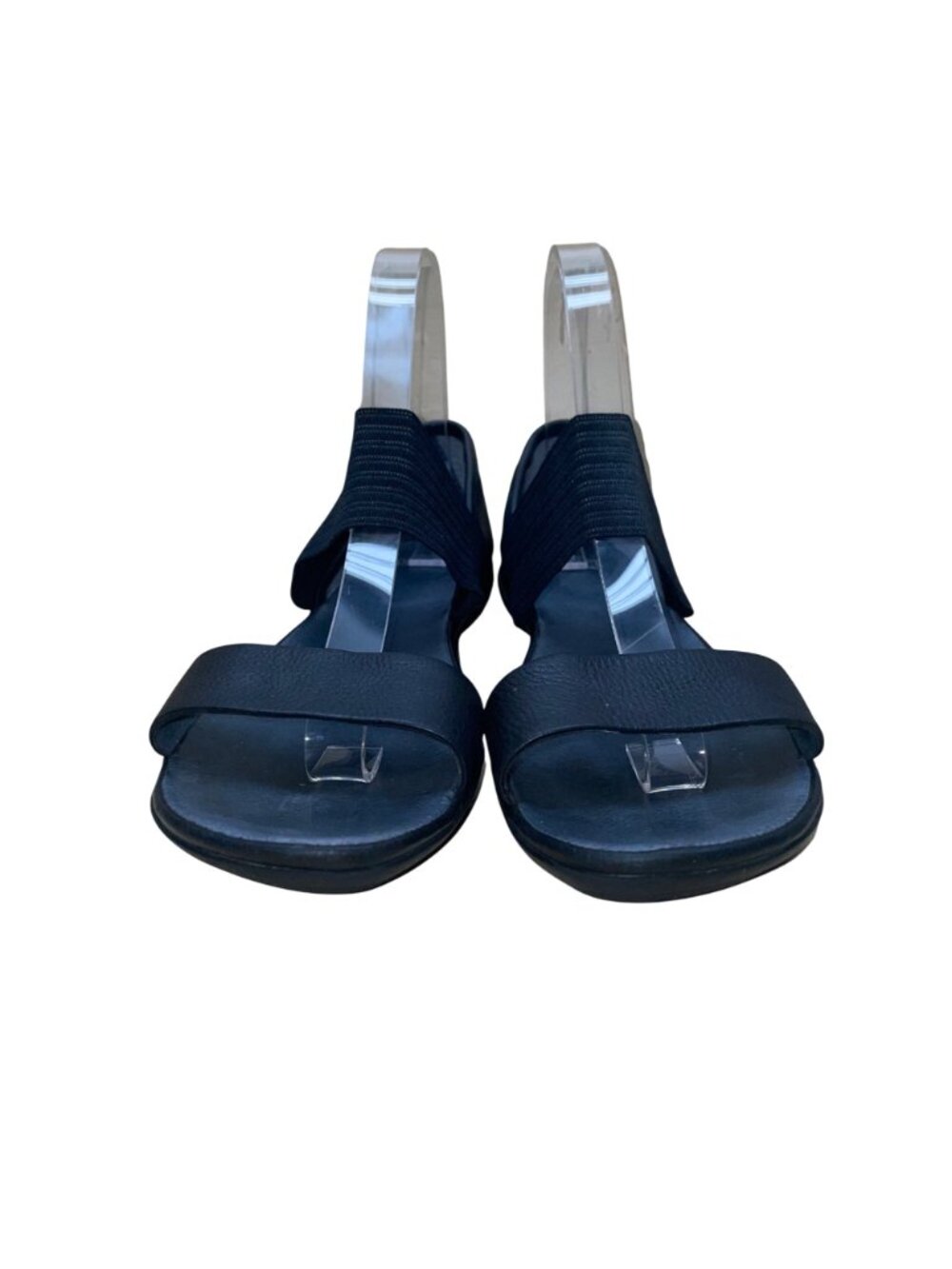 Camper Girls Black Leather Elastic Strap Sandals Size 38 image 2